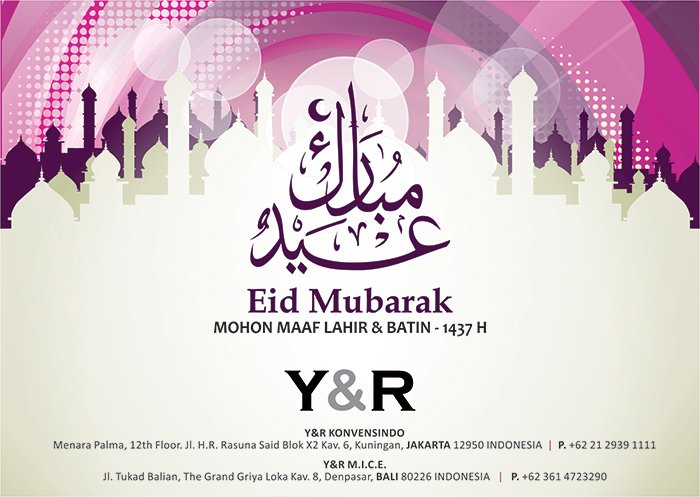 Eid Mubarak 1437 H from Y&R MICE